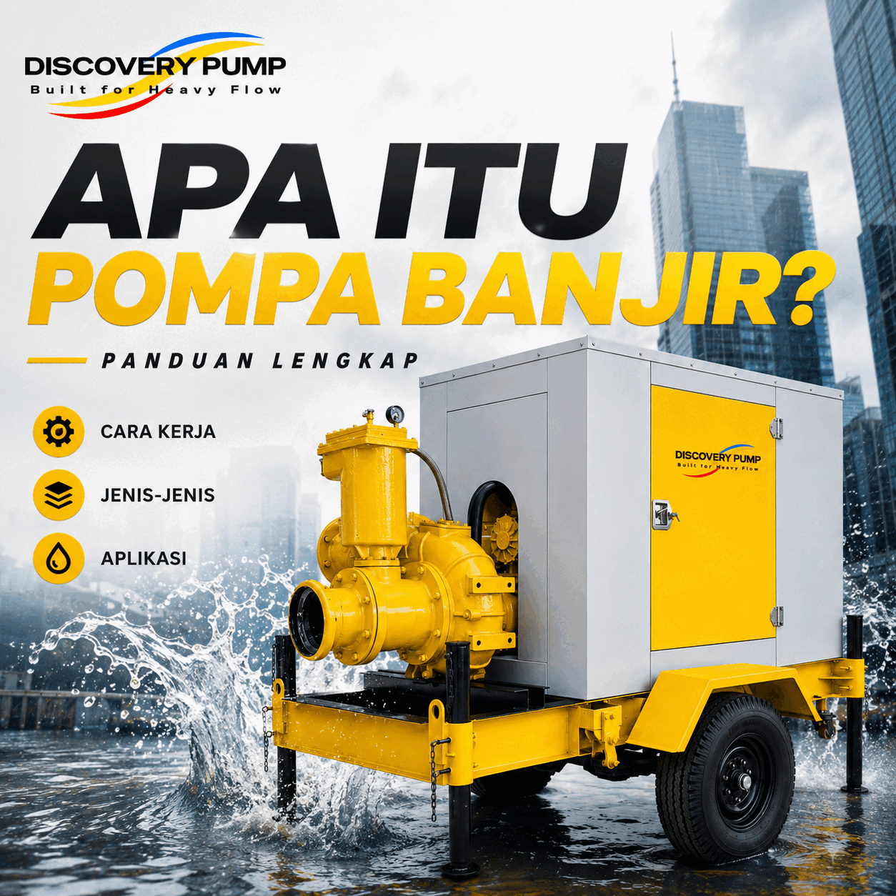 Apa Itu Pompa Banjir? Panduan Lengkap Cara Kerja, Jenis, dan Aplikasinya